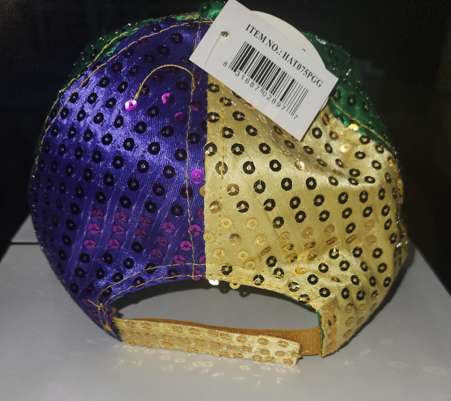 Mardi Gras - Sequin Baseball Hat