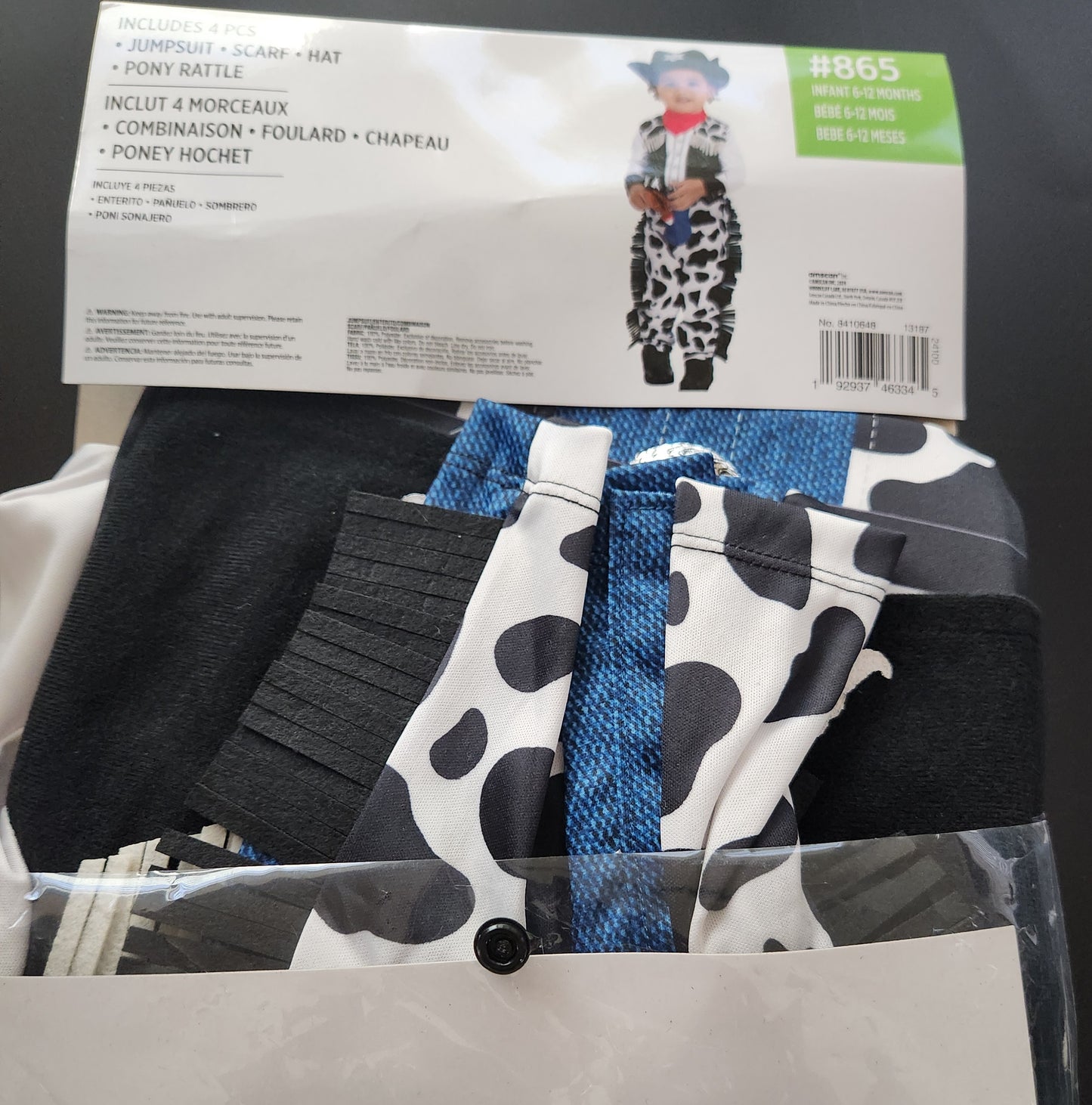Western Costume Infant 6-12 Months