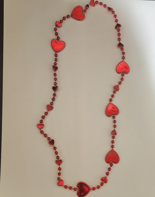 Heart Shape Beaded Necklace - 1 dozen