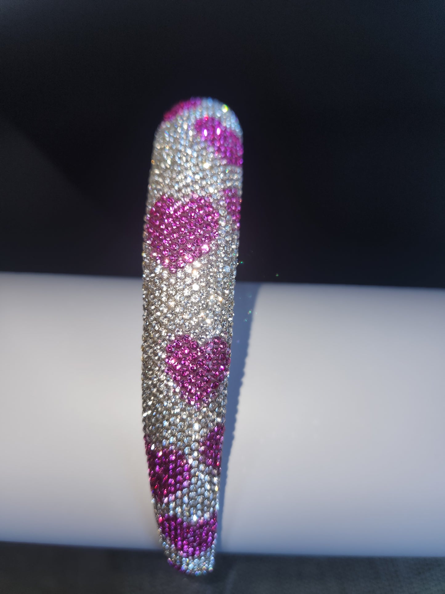 Heart Pattern Rhinestone Headband