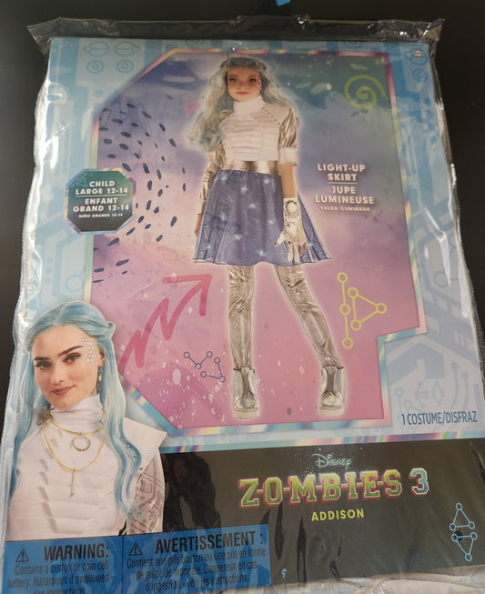 Zombie 3 Addison Light Up Skirt - Child Large 12-14
