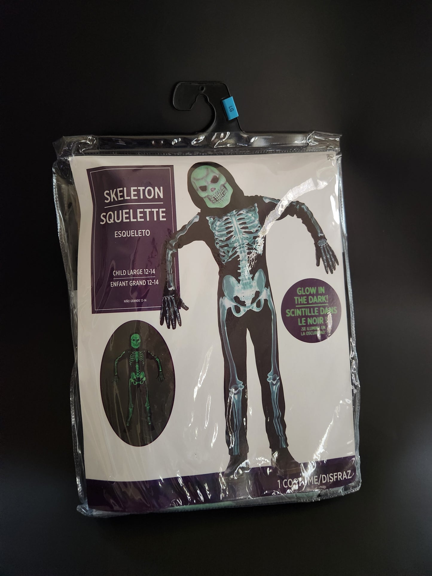 Skeleton Halloween Costume - Children Size Large 12-14